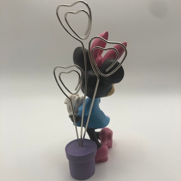 Vintage Disney Minnie Mouse 3 Photo Holder 6.5 inch‎ Resin Wire Classic - Picture 3 of 7